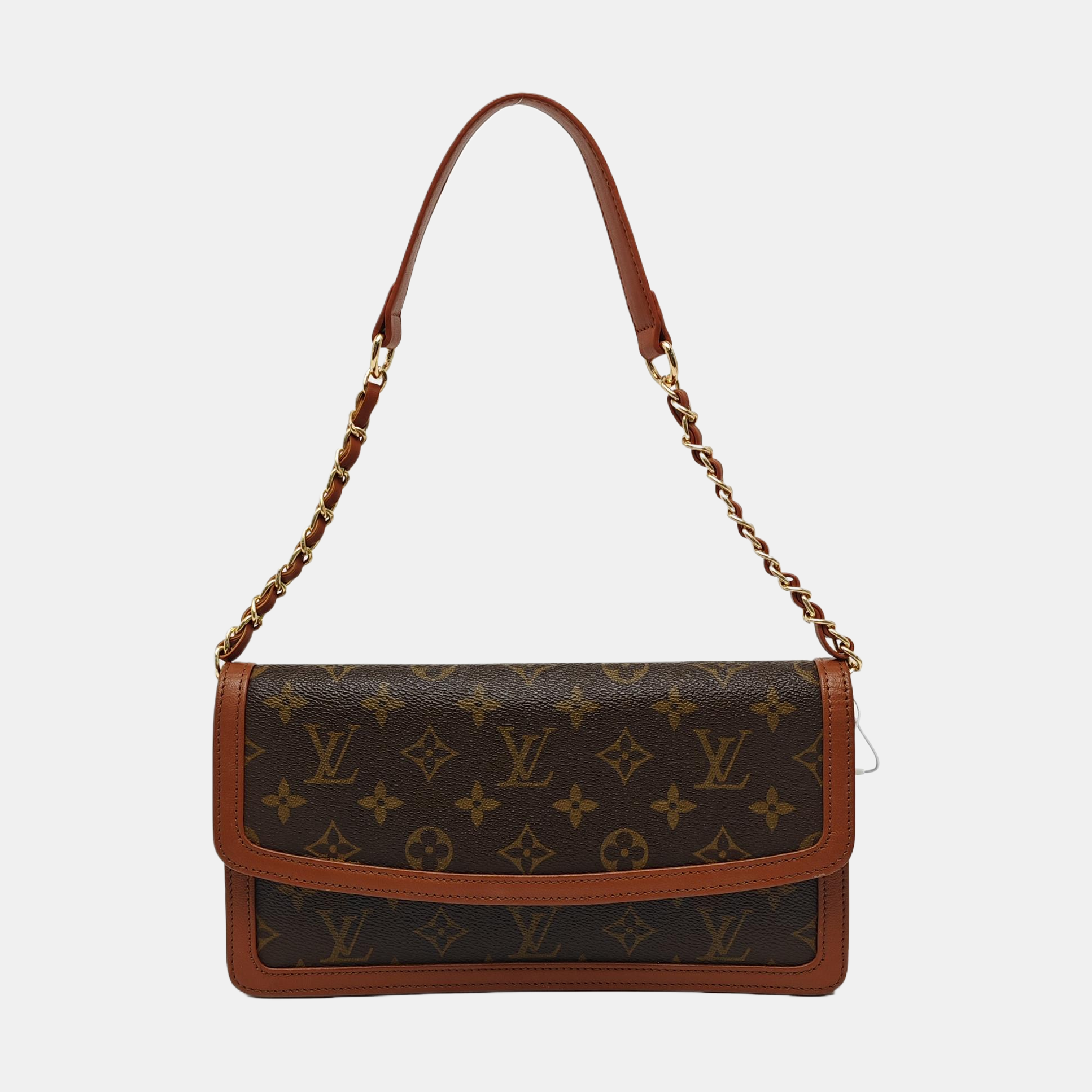 DAME Monogram Coated Canvas Brown