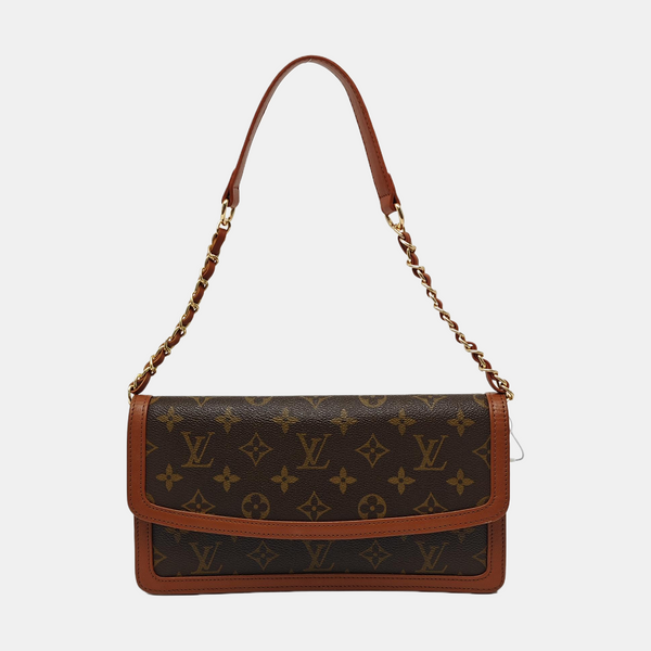 DAME Monogram Coated Canvas Brown