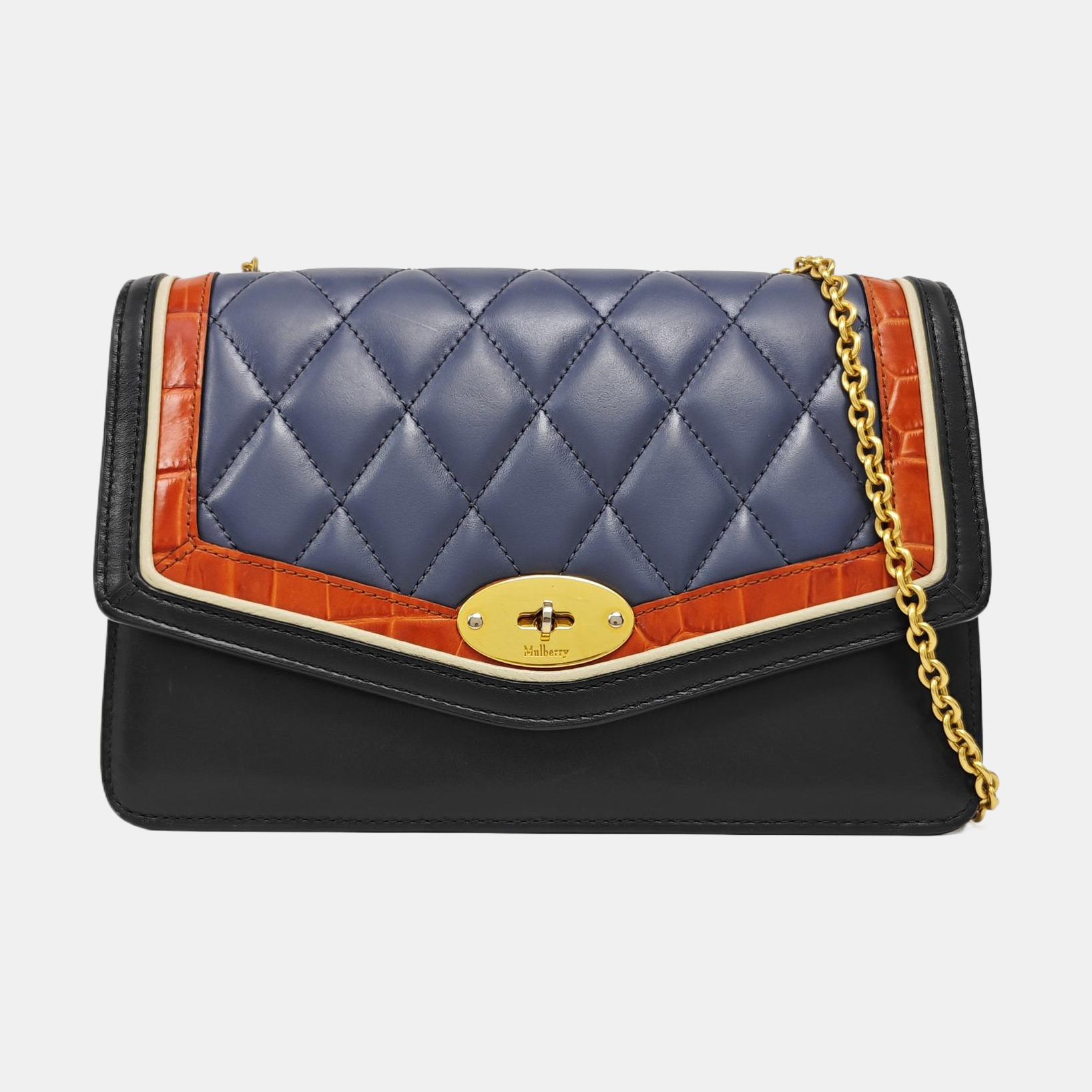 Quilted Calfskin Shoulder Bag Black