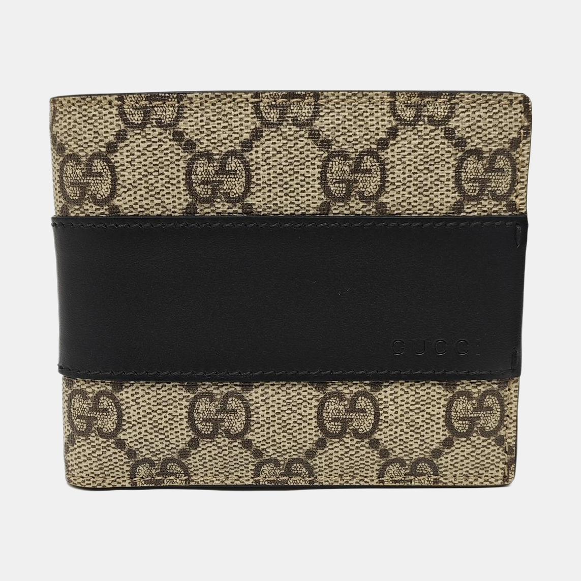 GG Supreme Monogram Coated Canvas Brown Wallet