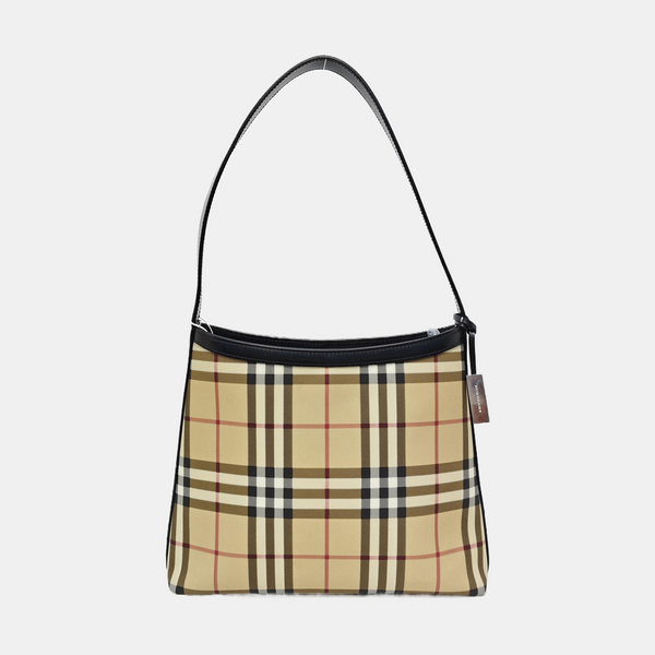 Coated Canvas Tote Bag Beige