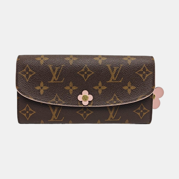 EMILIE Monogram Coated Canvas Brown Wallet