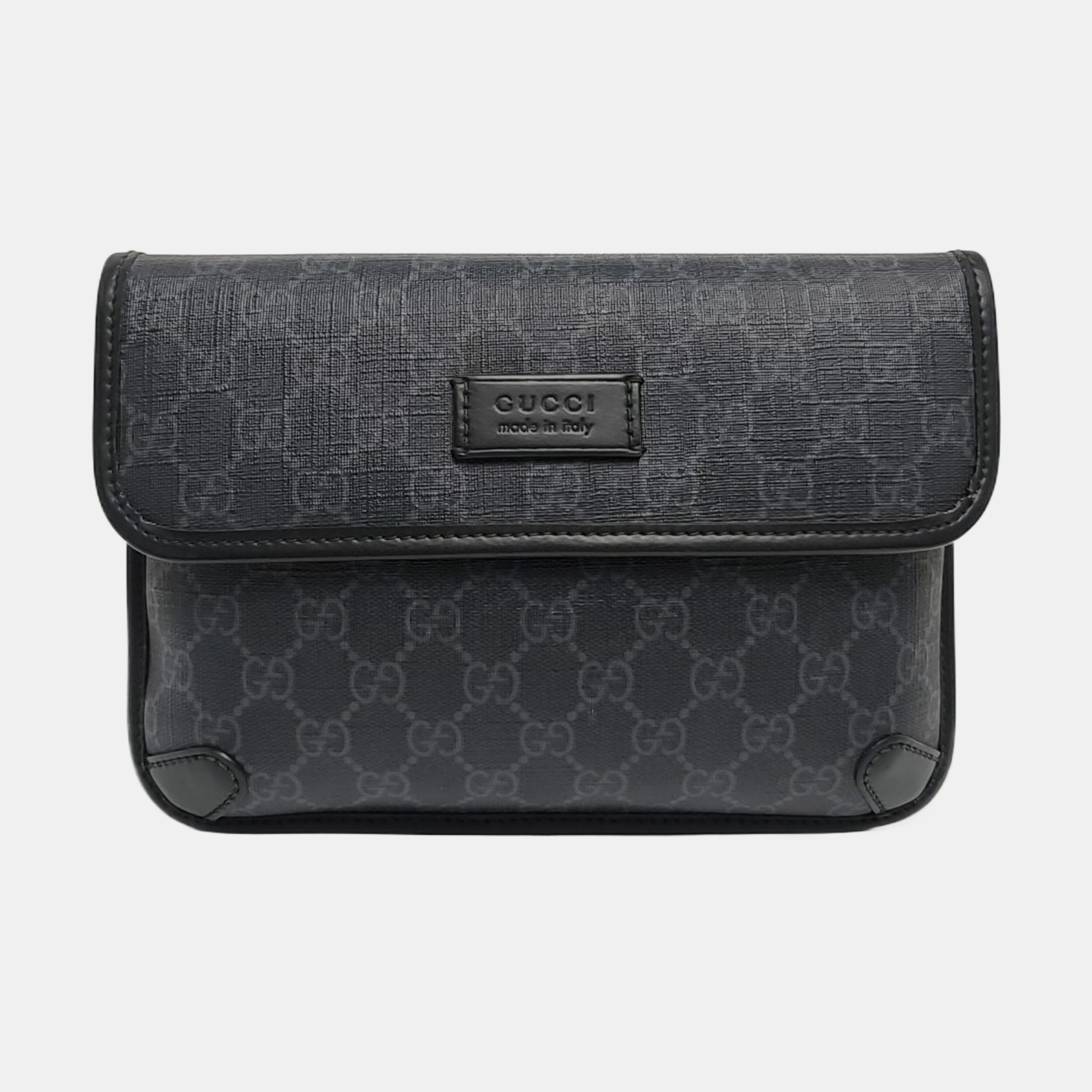 Neo Vintage Monogram Coated Canvas Black
