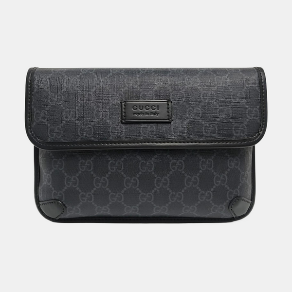 Neo Vintage Monogram Coated Canvas Black