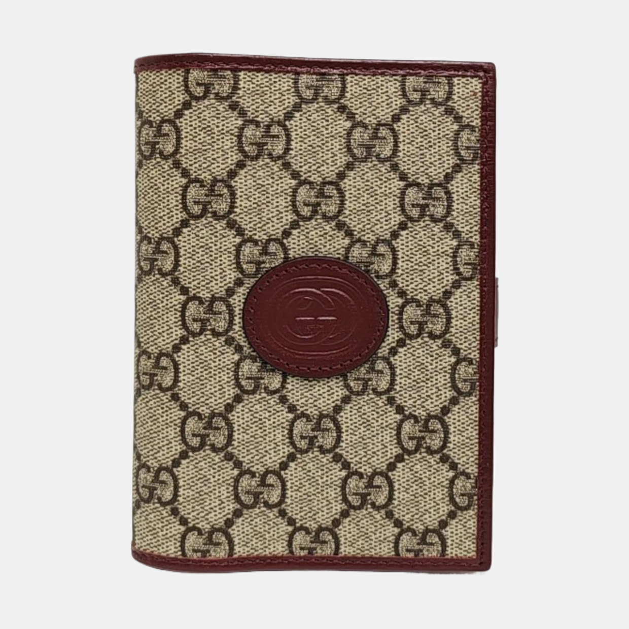 Monogram Coated Canvas Card Holder Beige