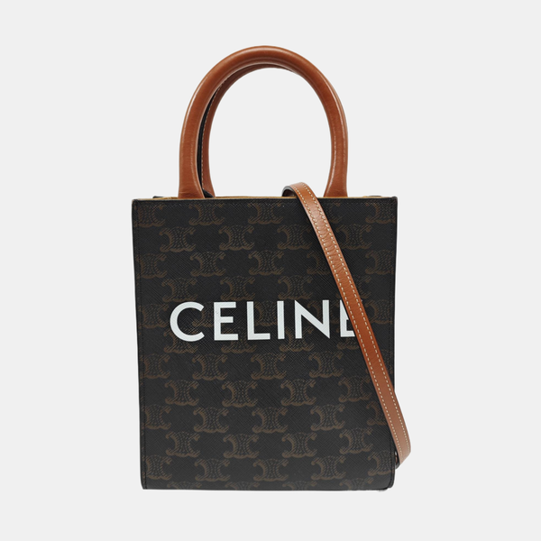 CABAS CELINE Mini Coated Canvas Brown