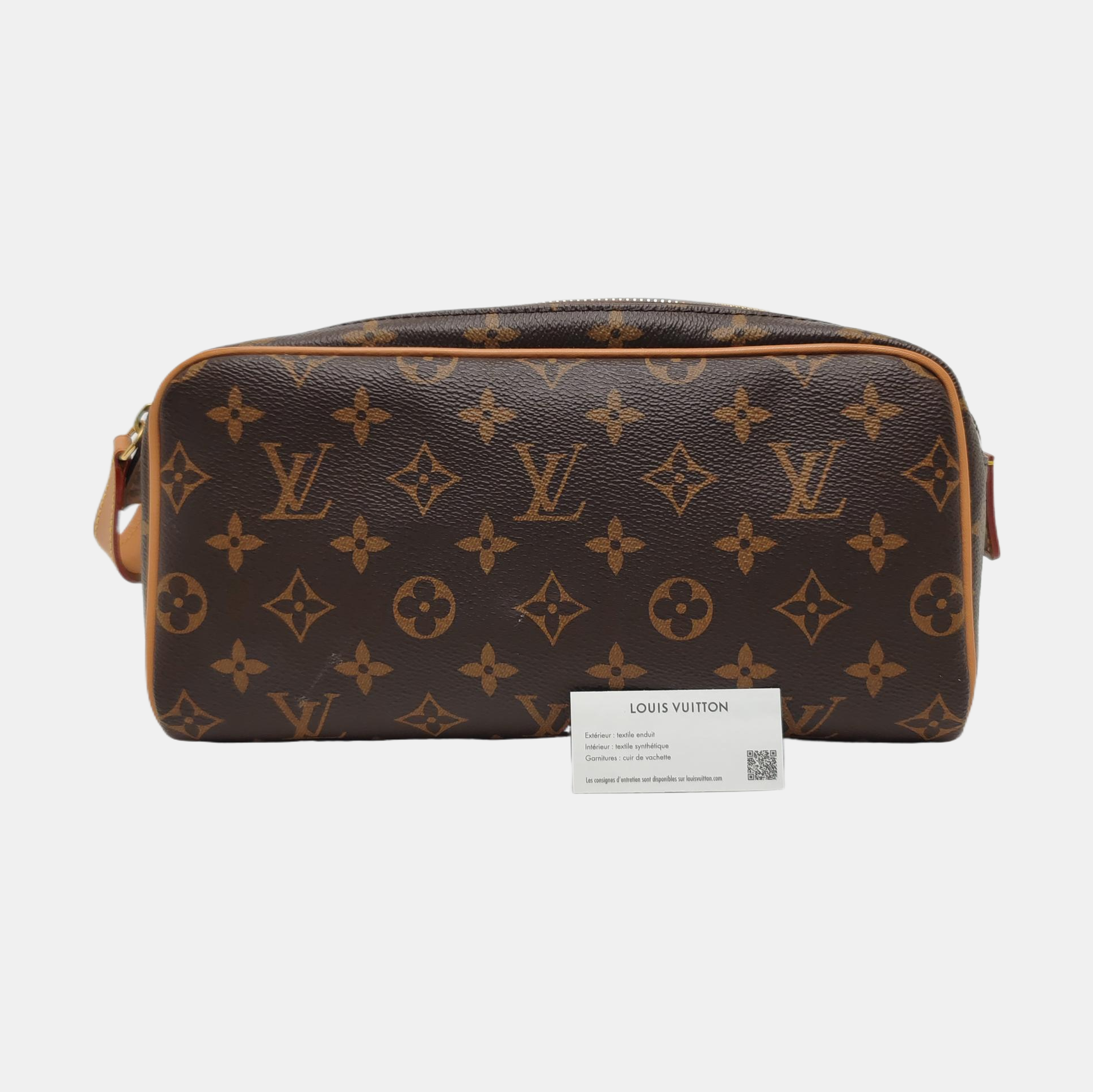 DOPP Monogram Coated Canvas Brown