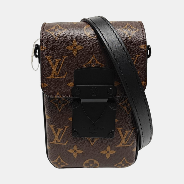 S LOCK Mini Monogram Coated Canvas Brown
