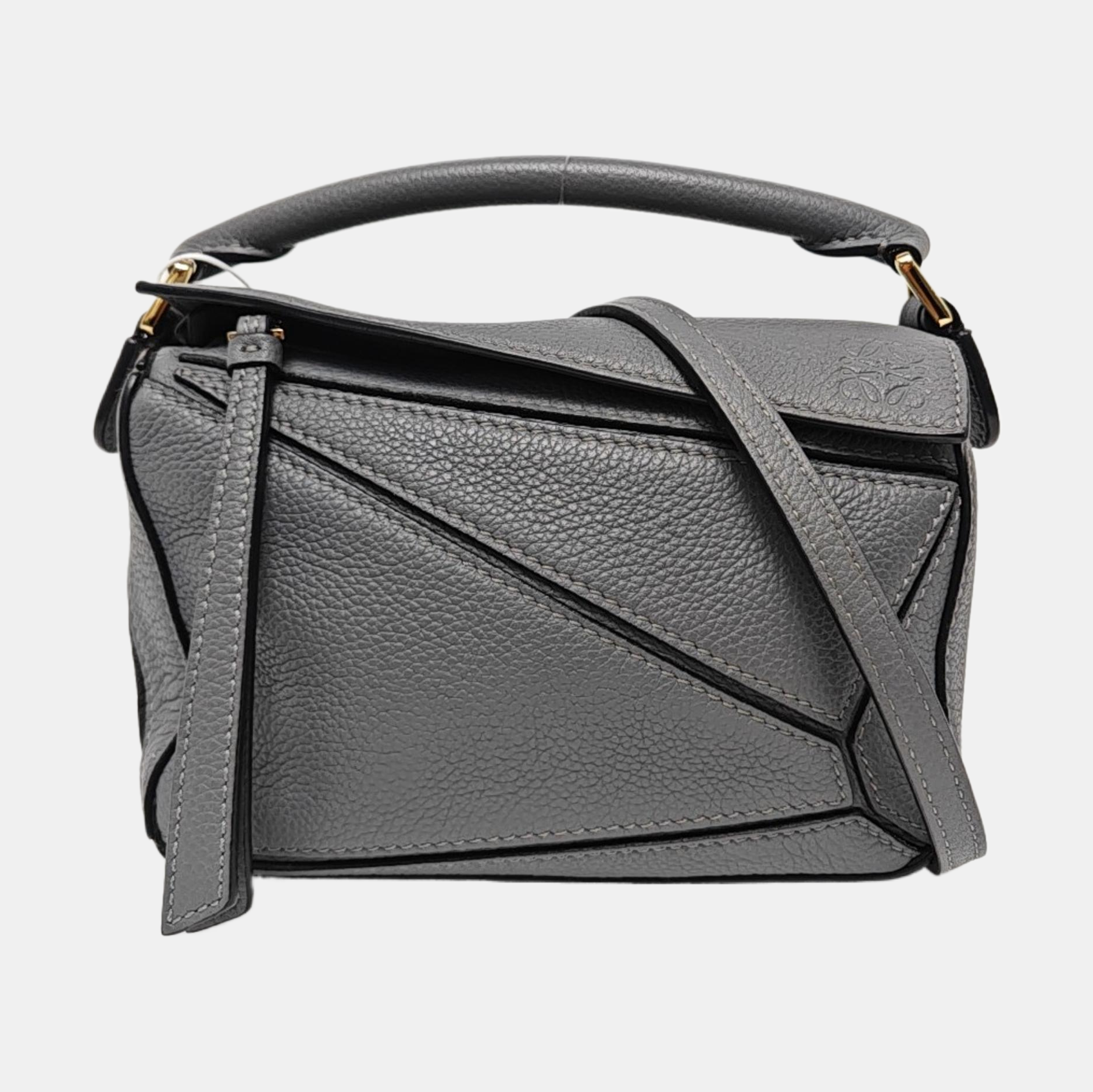 Puzzle Mini Calfskin Gray