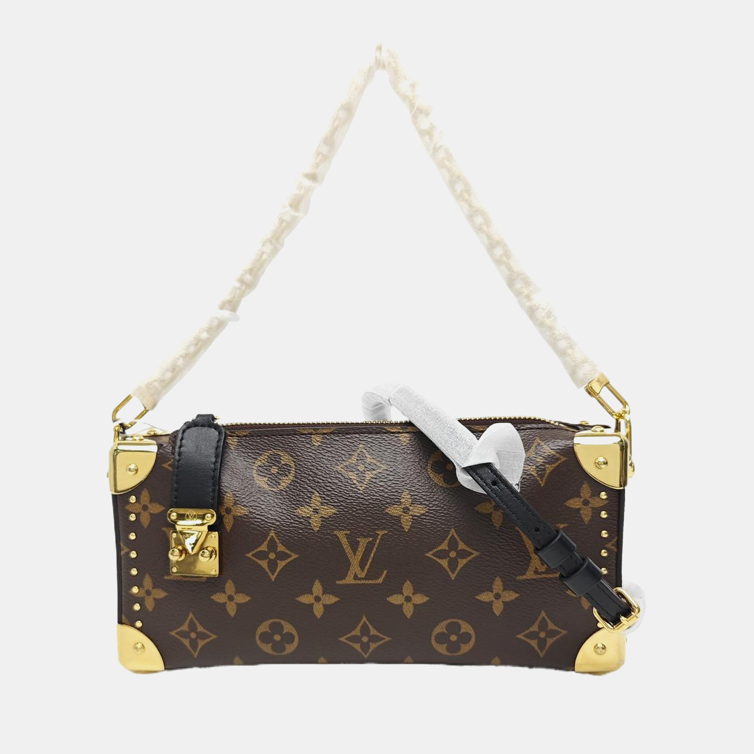 SLIM TRUNK Monogram Coated Canvas Brown