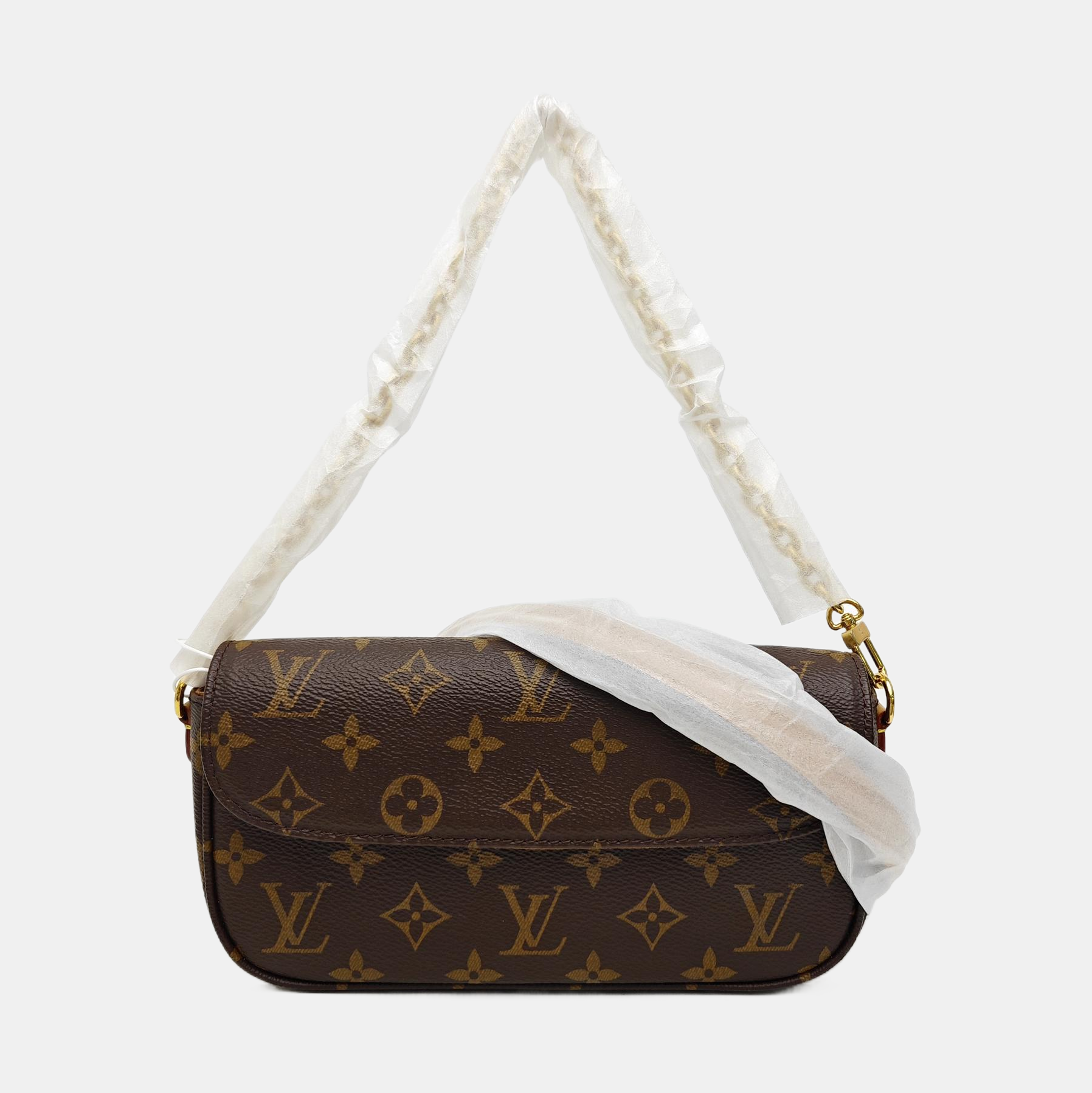 IVY Monogram Coated Canvas Brown