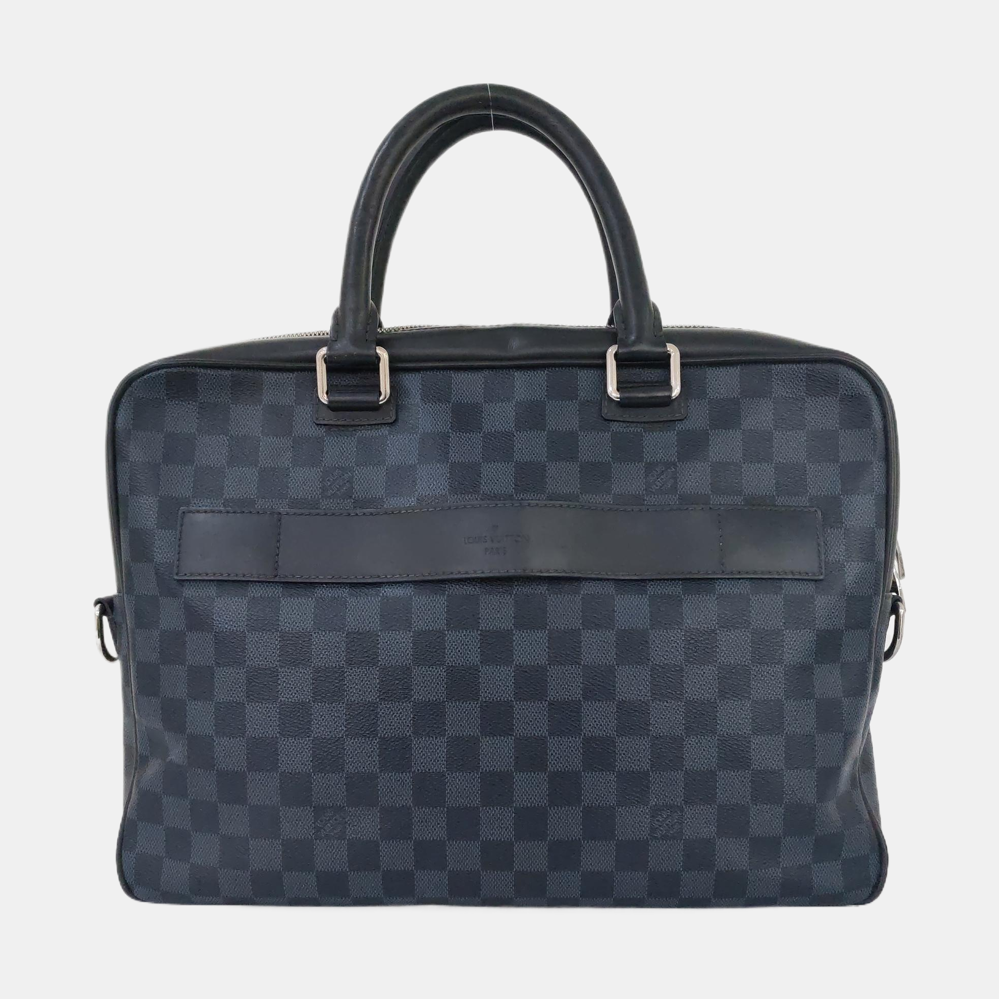 PORTE-DOCUMENTS Damier Coated Canvas Blue