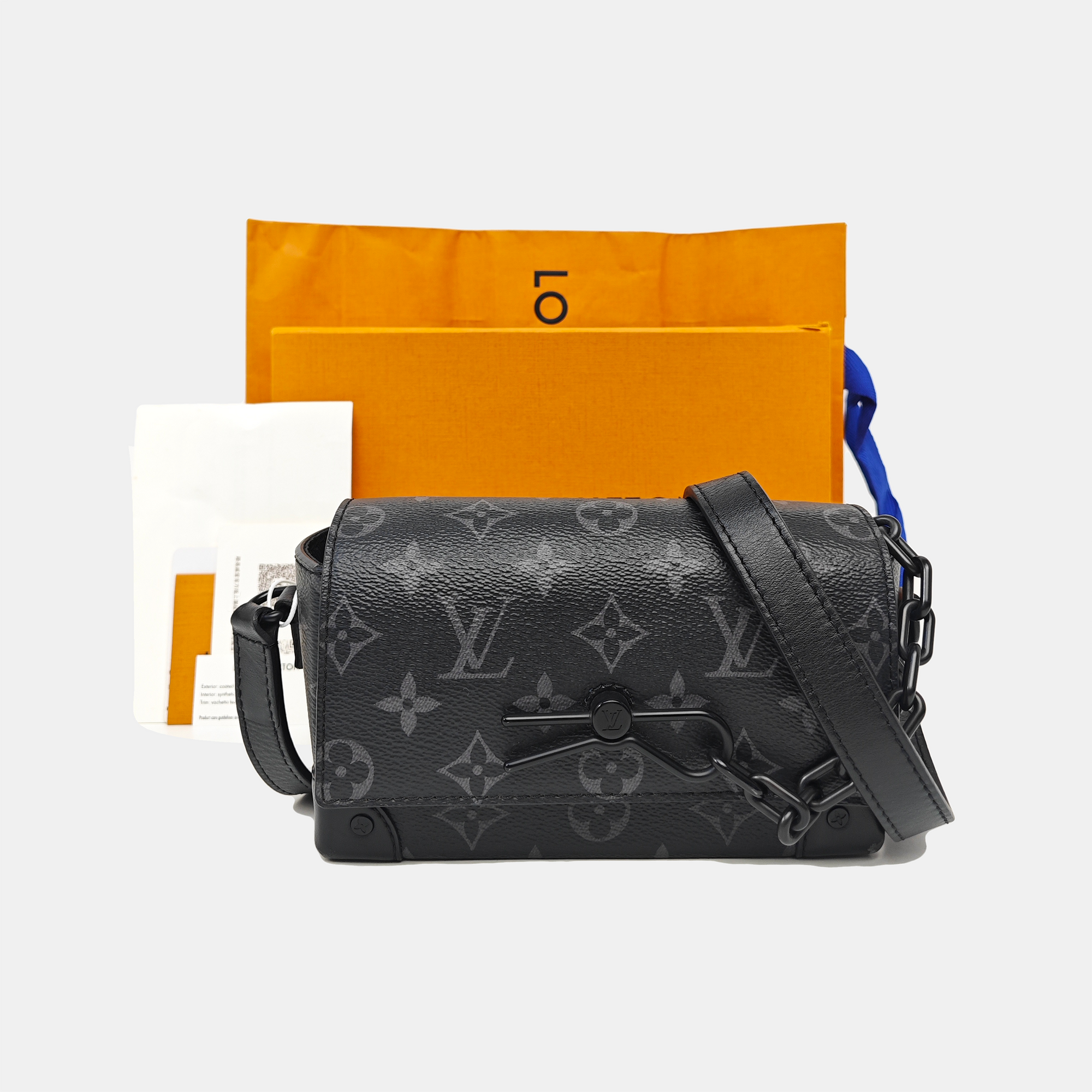 STEAMER Mini Monogram Coated Canvas Black