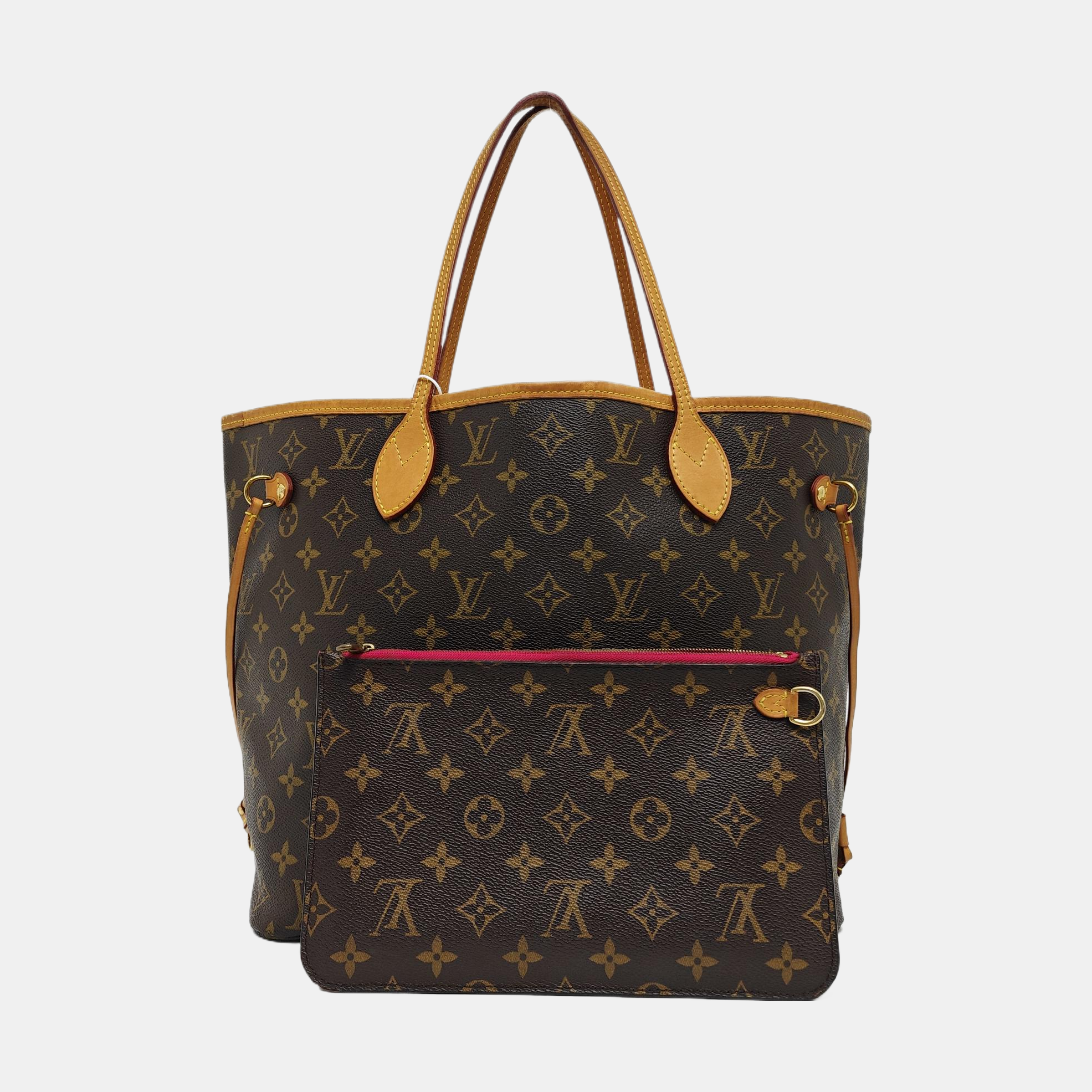 NEVERFULL MM Lona Monogram Revestida Marrón