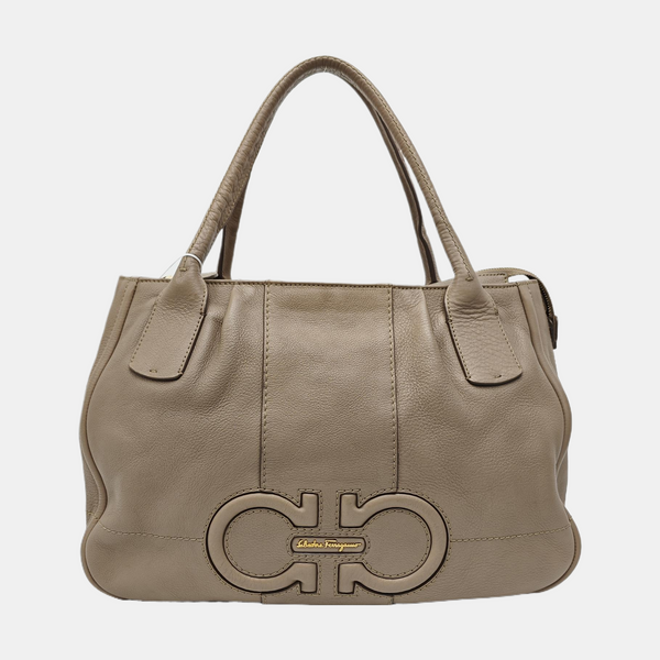 Gancini Calfskin Gray