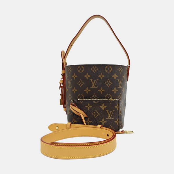 ALL IN Monogram Coated Canvas Brown