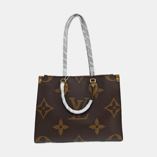 ONTHEGO MM Monogram Coated Canvas Brown