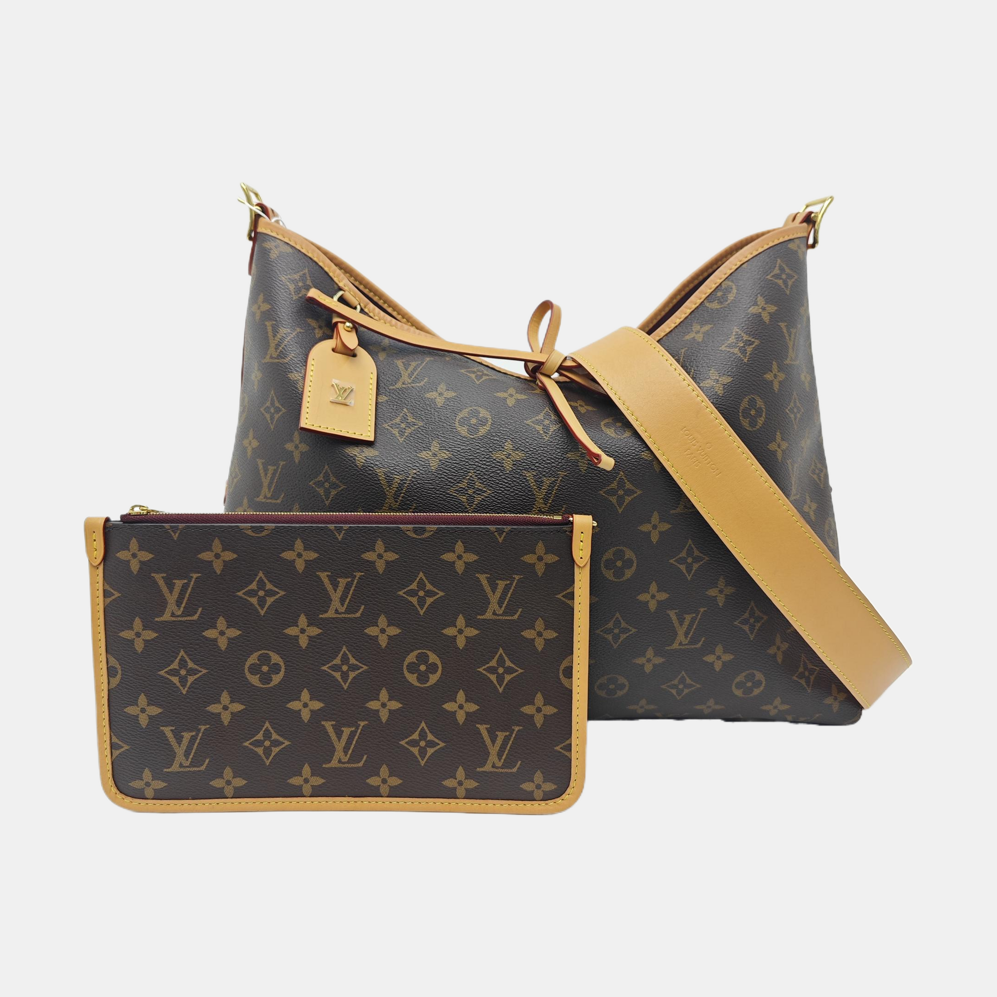 CARRYALL MM Monogram Coated Canvas Brown