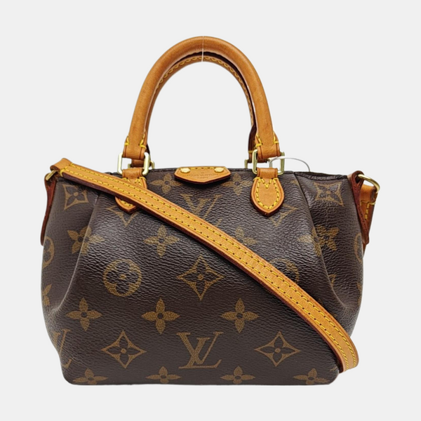 TURENNE Nano Monogram Coated Canvas Brown