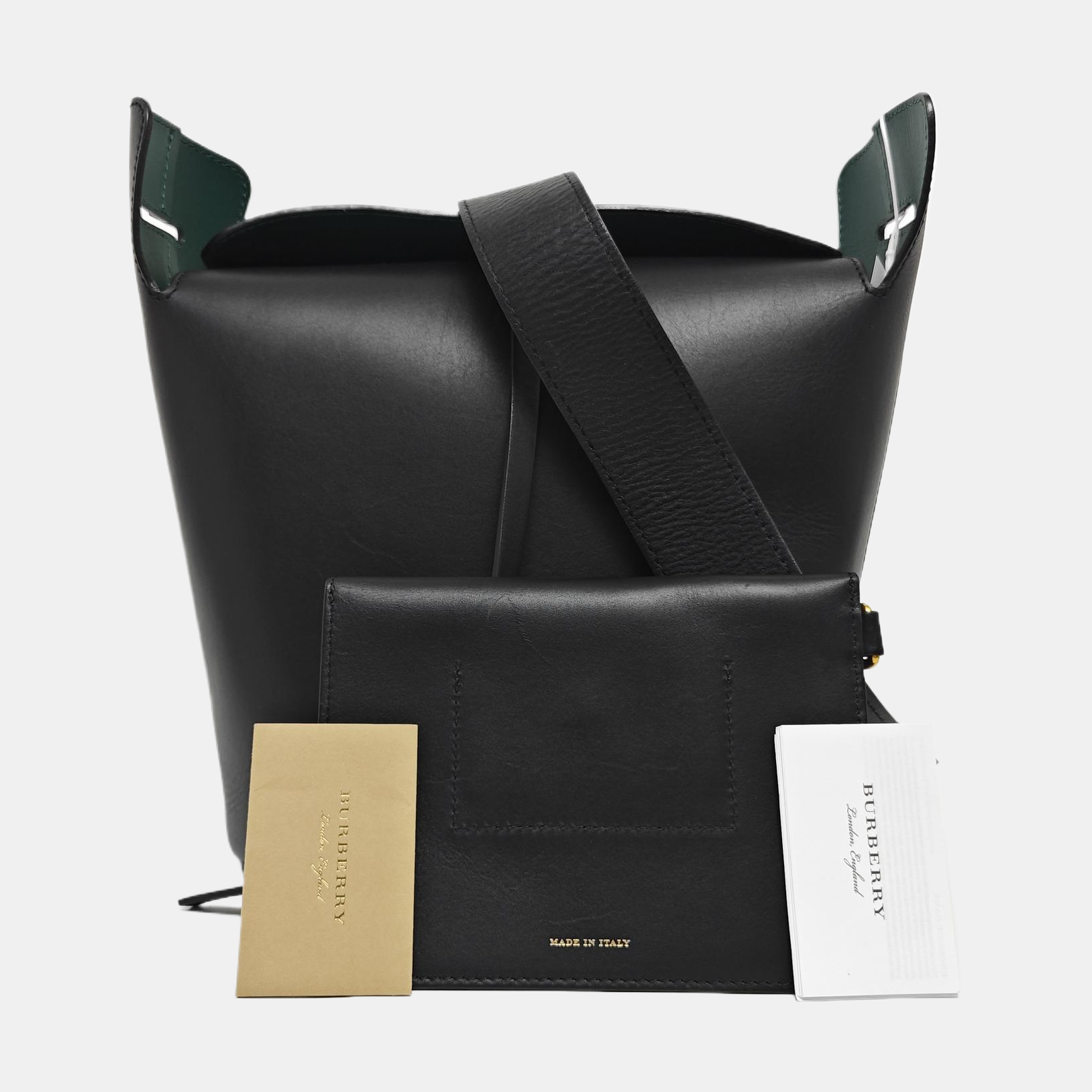 The Bucket Calfskin Black