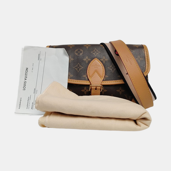 DIANE Monogram Coated Canvas Brown