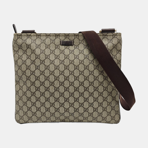 Monogram Coated Canvas Shoulder Bag Black