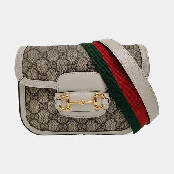 Horsebit 1955 Mini Coated Canvas Beige