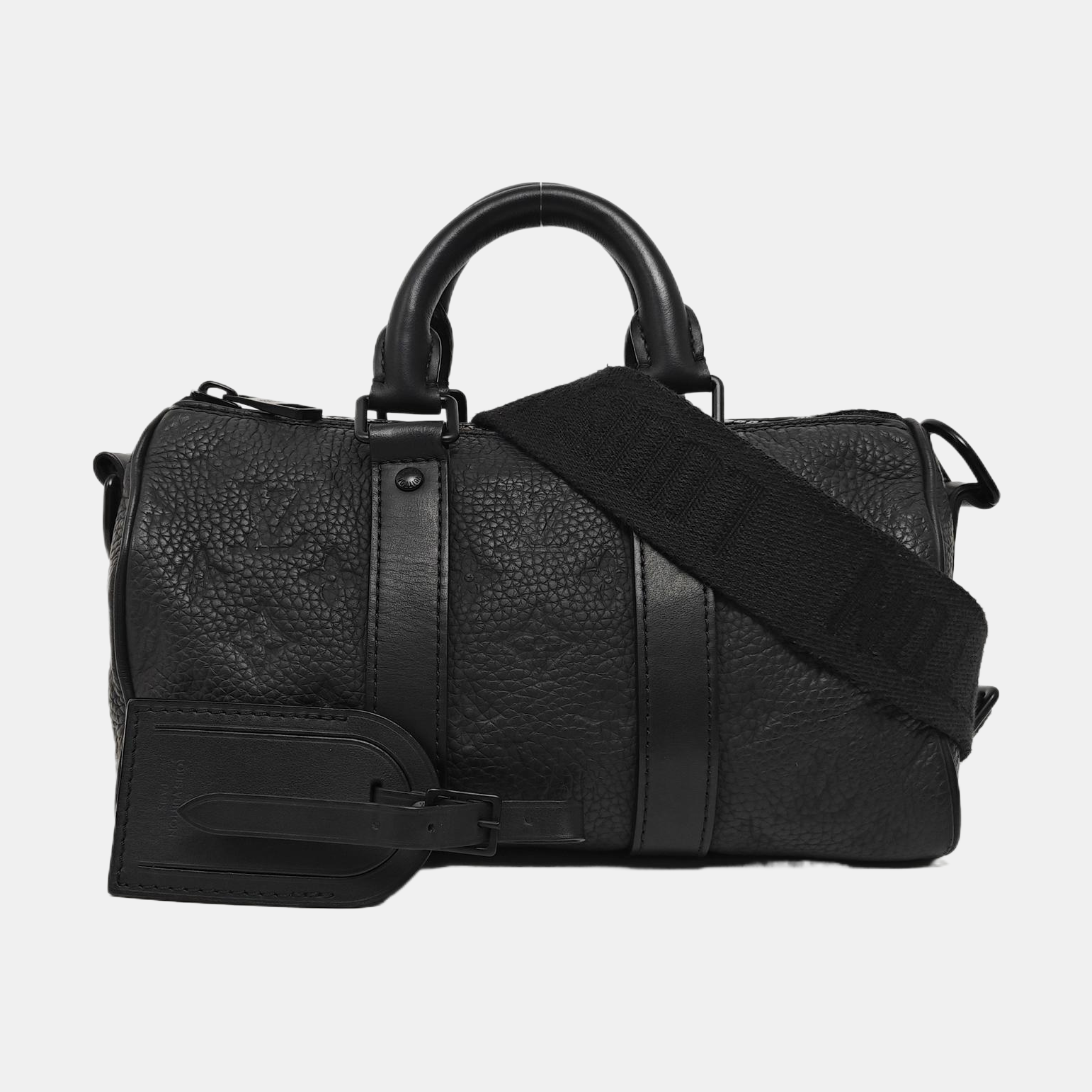 KEEPALL 25 Monogram Calfskin Black