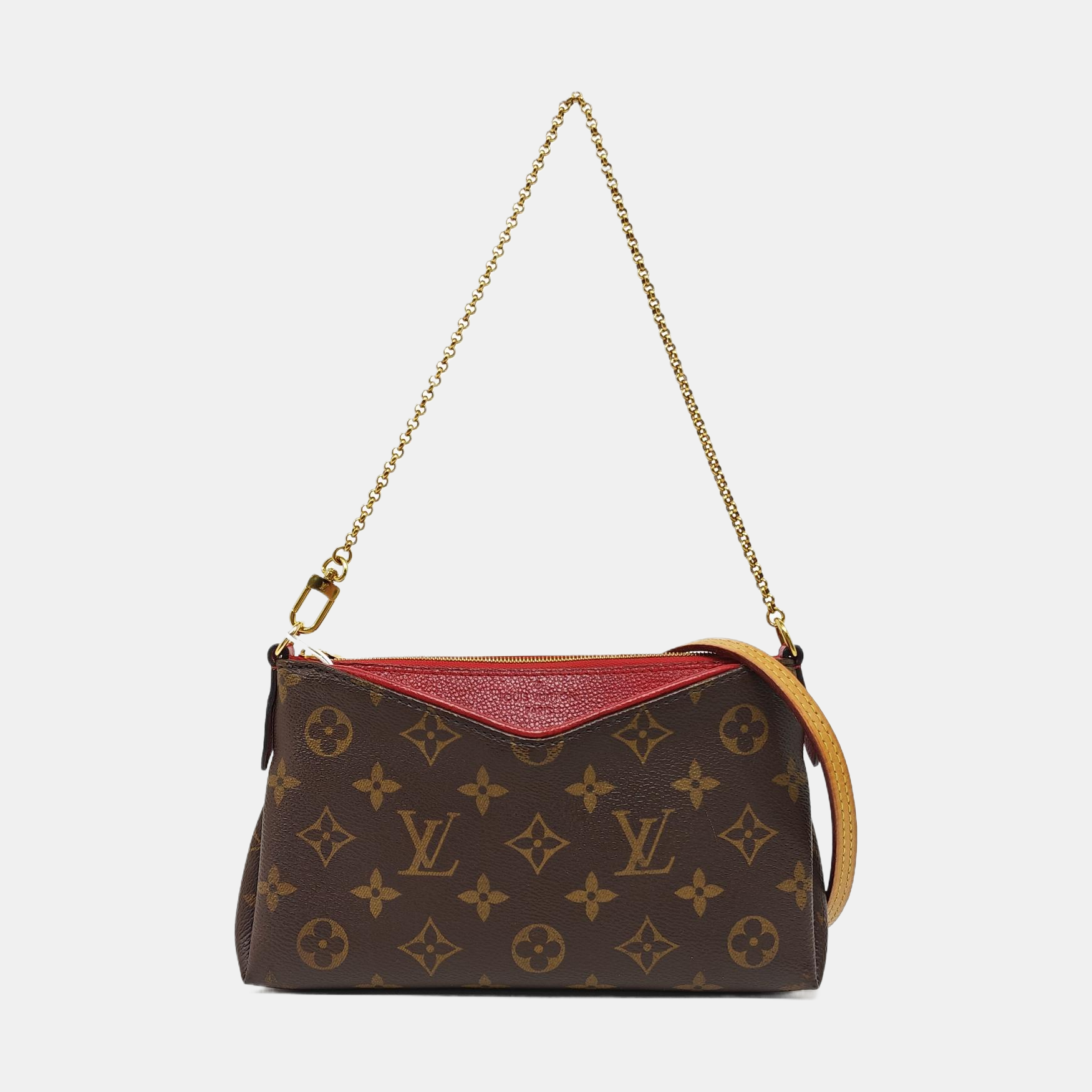 PALLAS Monogram Coated Canvas Brown
