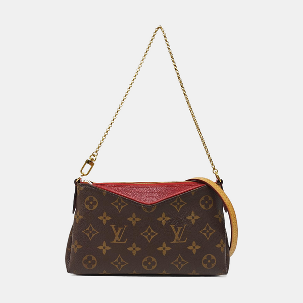 PALLAS Monogram Coated Canvas Brown