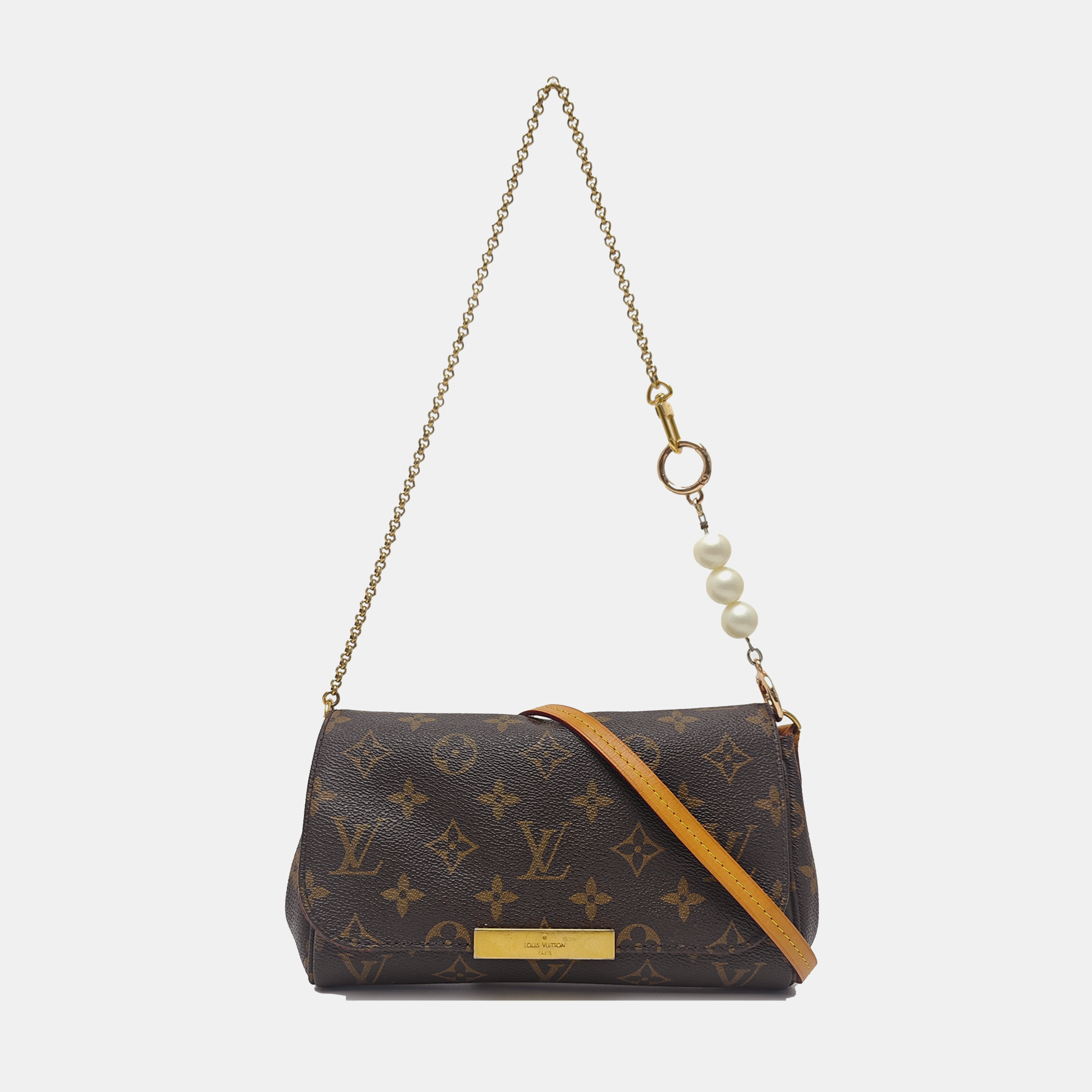 FAVORITE PM Monogram Coated Canvas Brown