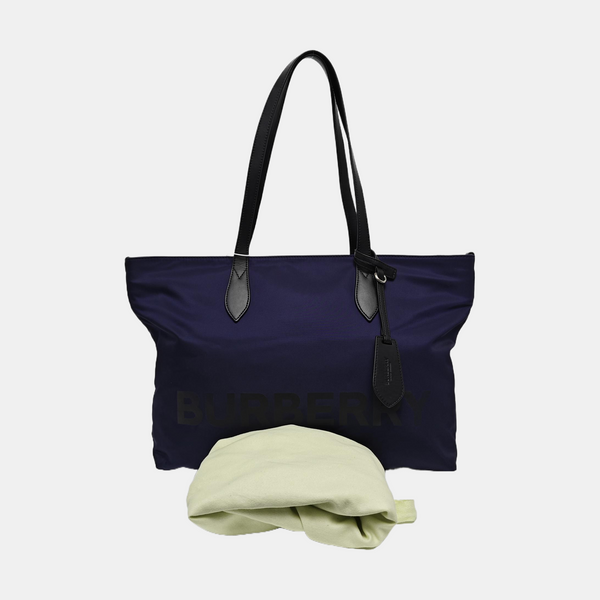 Nylon Tote Bag Blue