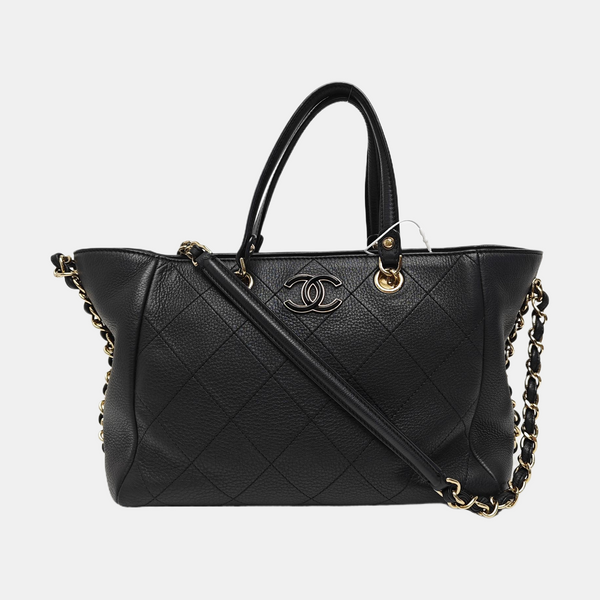 BOWLING Quilted Calfskin Black