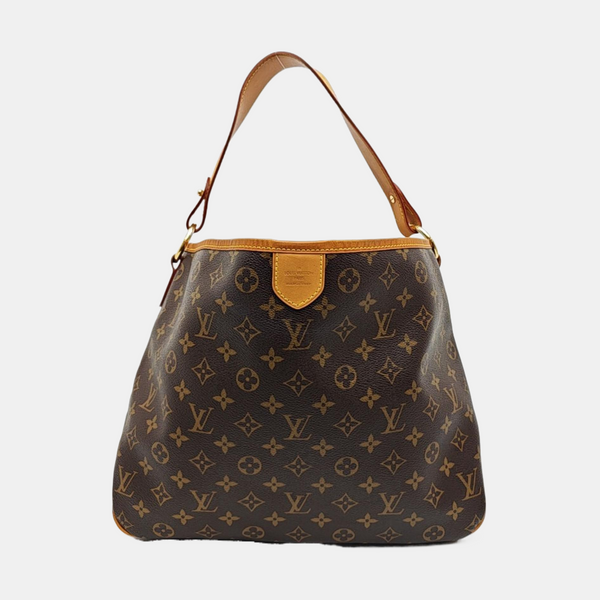 Monogram Coated Canvas Top Handle Bag Brown