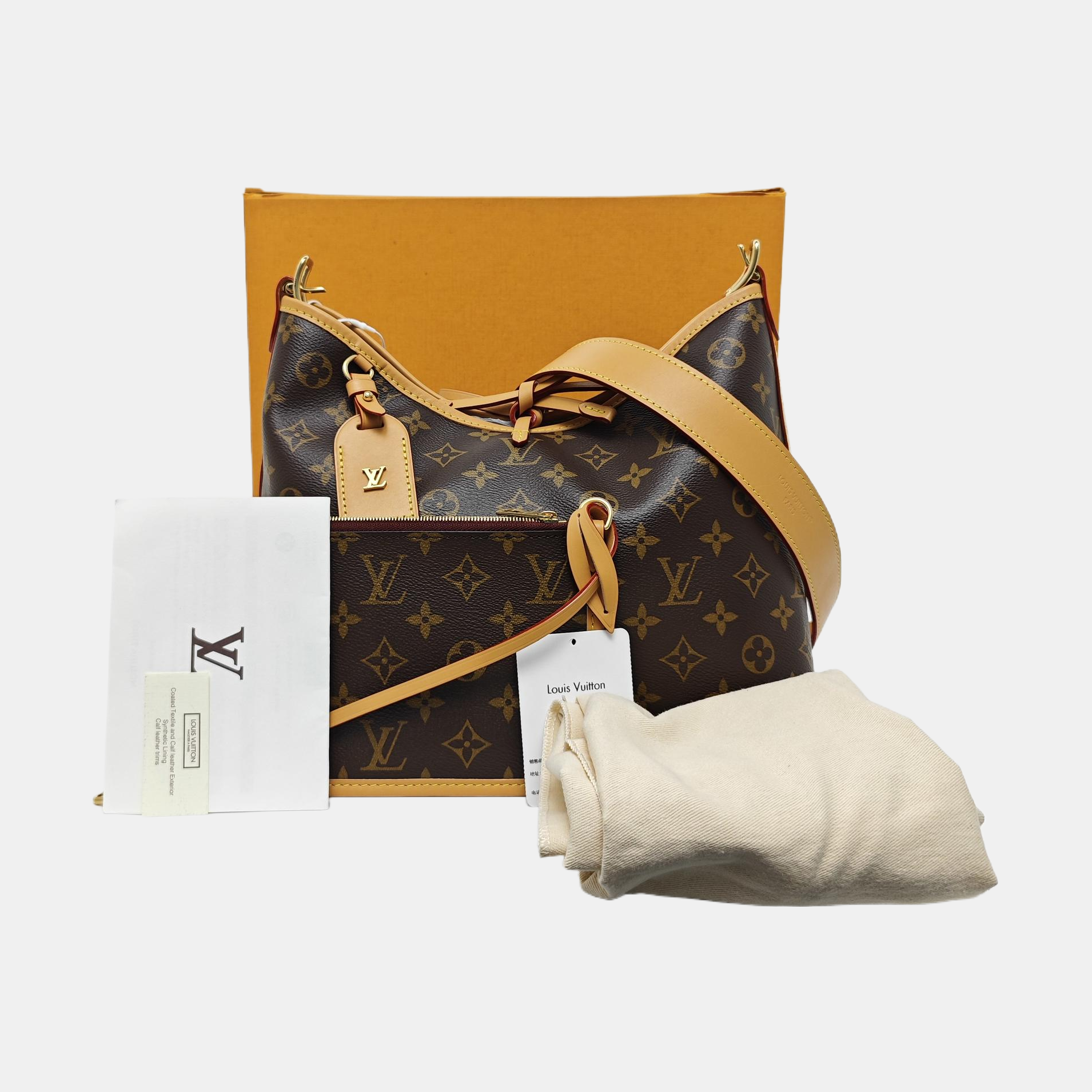 CARRYALL PM Monogram Coated Canvas Brown