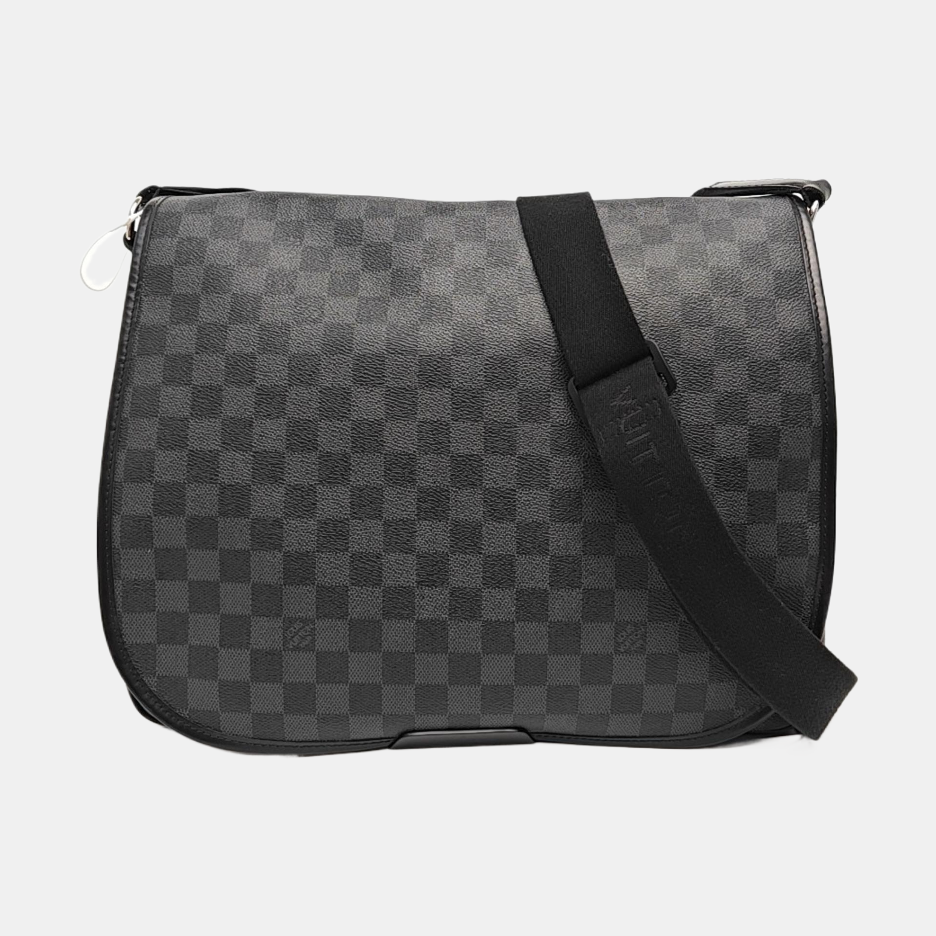 DANIEL GM Damier Graphite Coated Canvas Gray