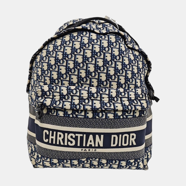 Diortravel Oblique Canvas Blue