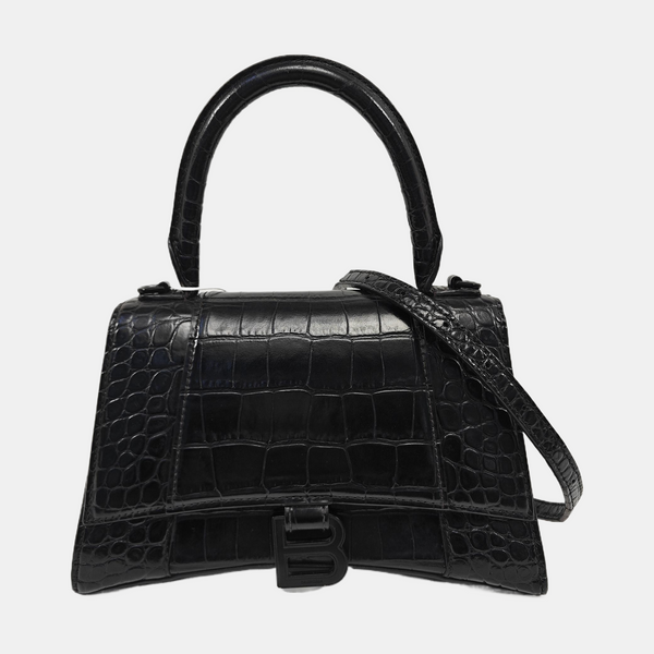 Hourglass S Calfskin Black
