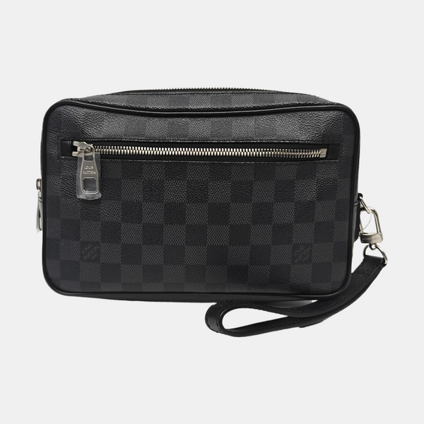 ALPHA Damier Graphite Coated Canvas Gray