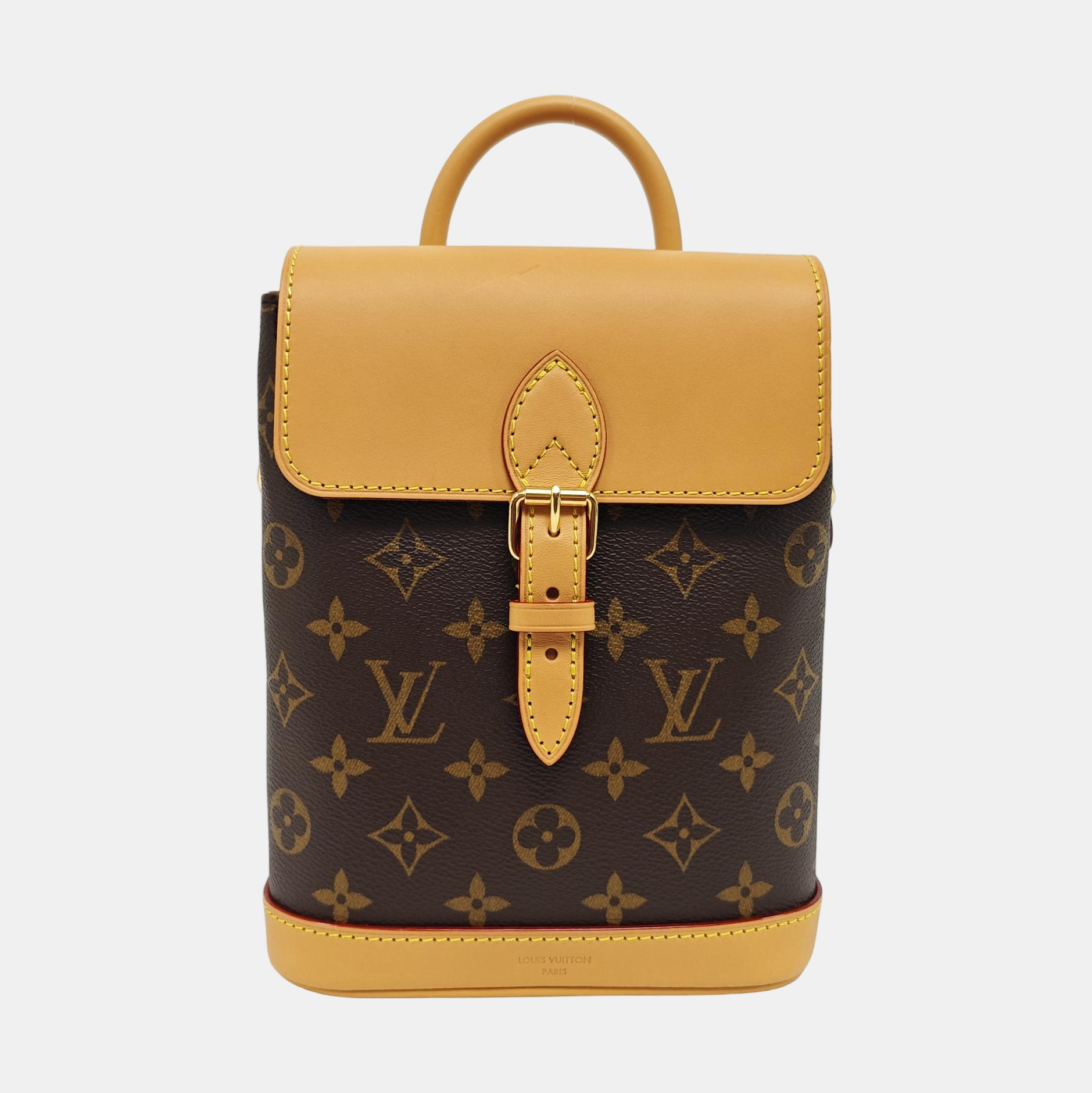 SOHO Mini Monogram Coated Canvas Brown