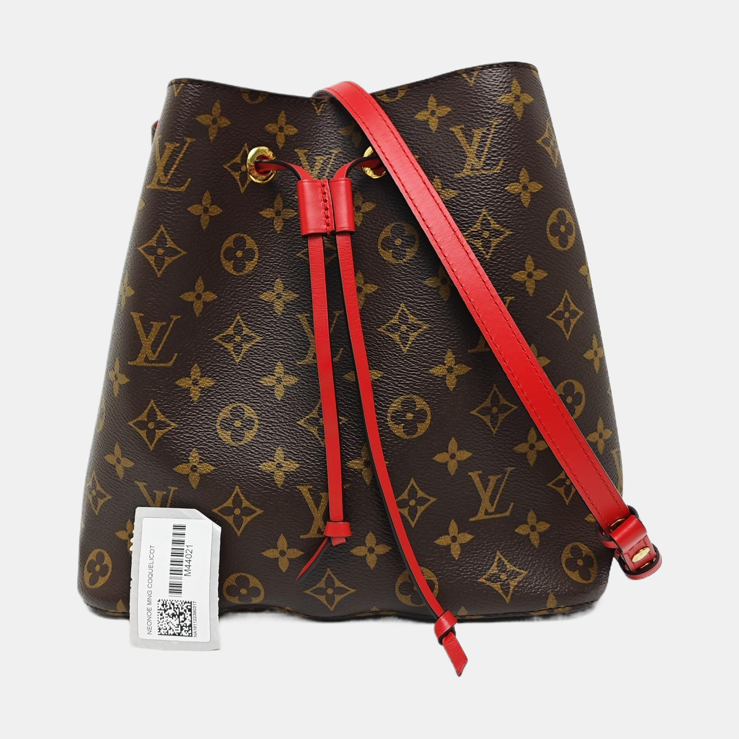 NÉONOÉ MM Monogram Coated Canvas Brown