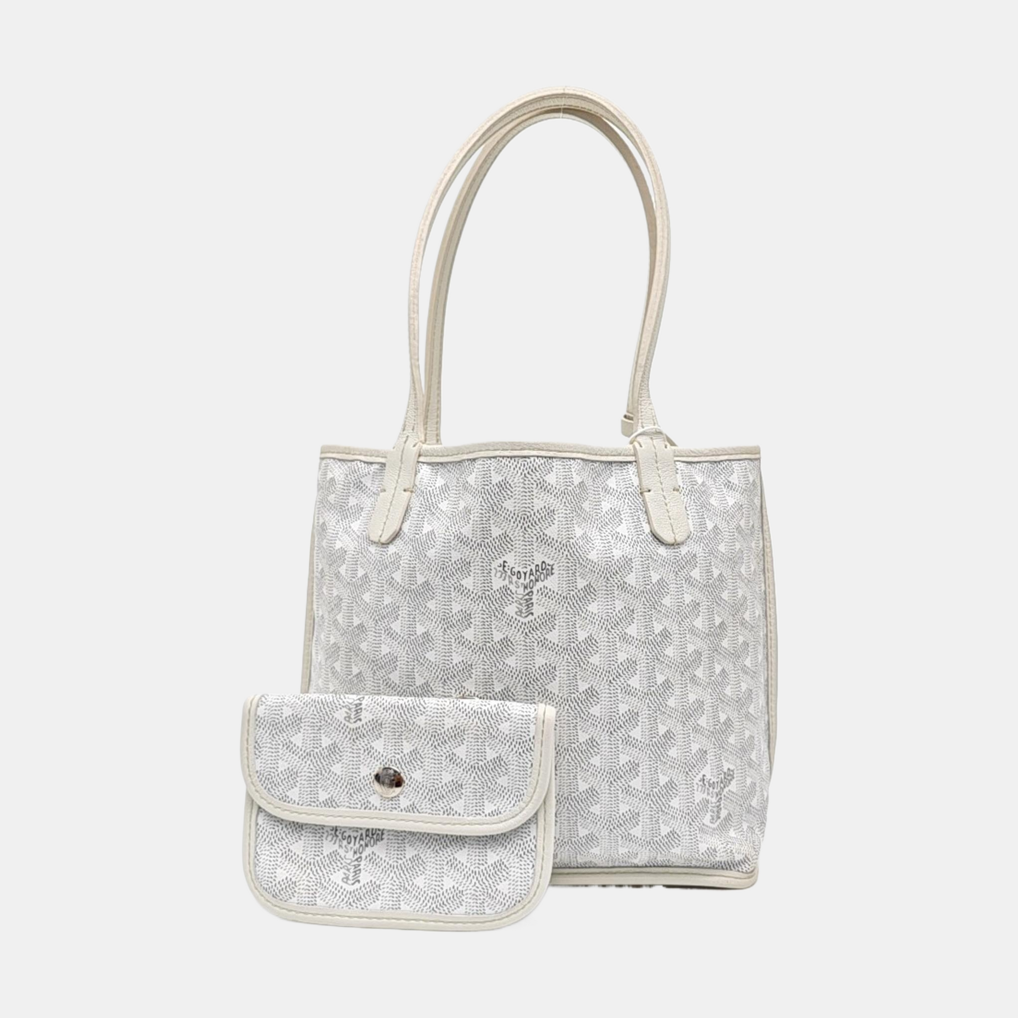 Anjou Mini Coated Canvas White