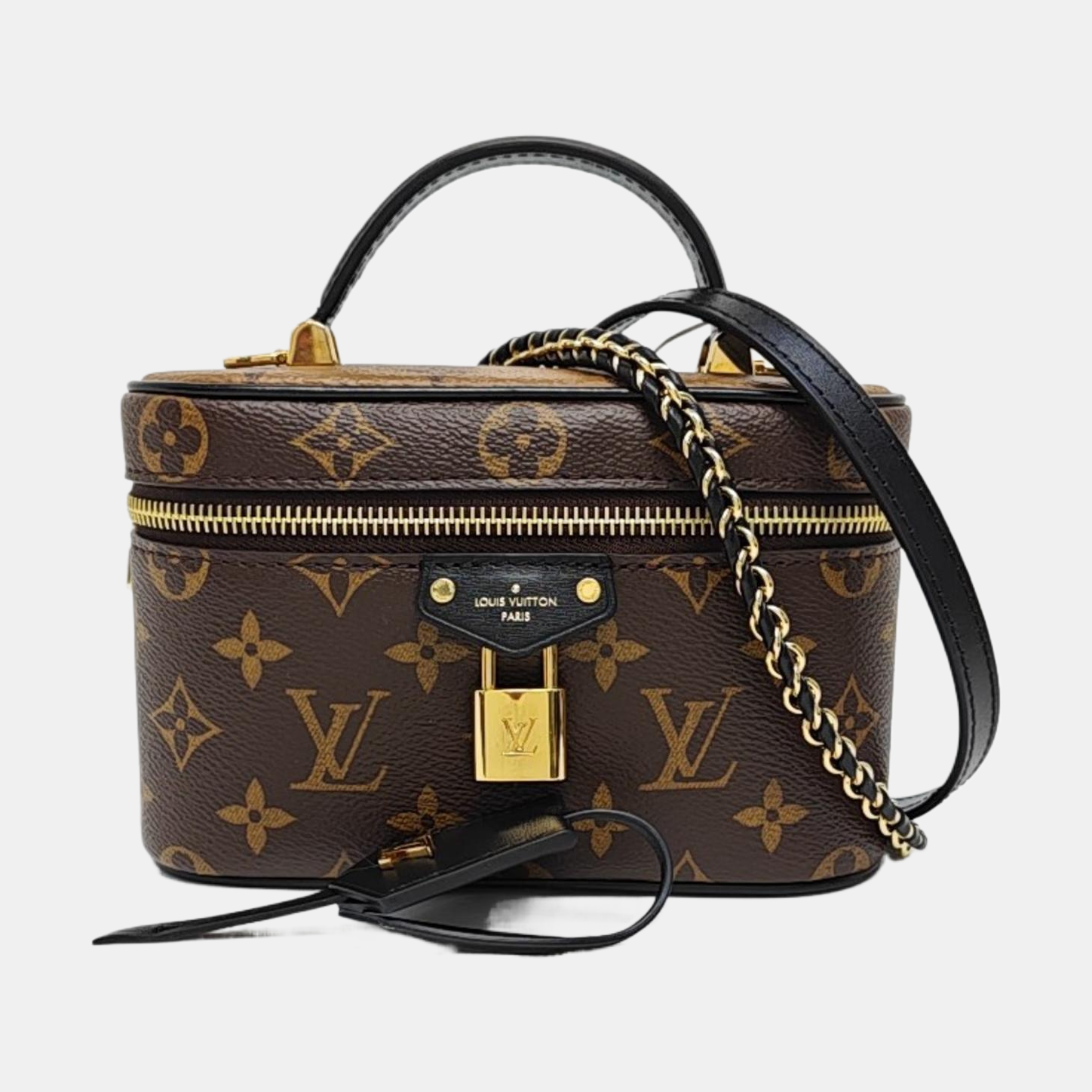 Vanity Chain Pouch Monogram Coated Canvas Brown