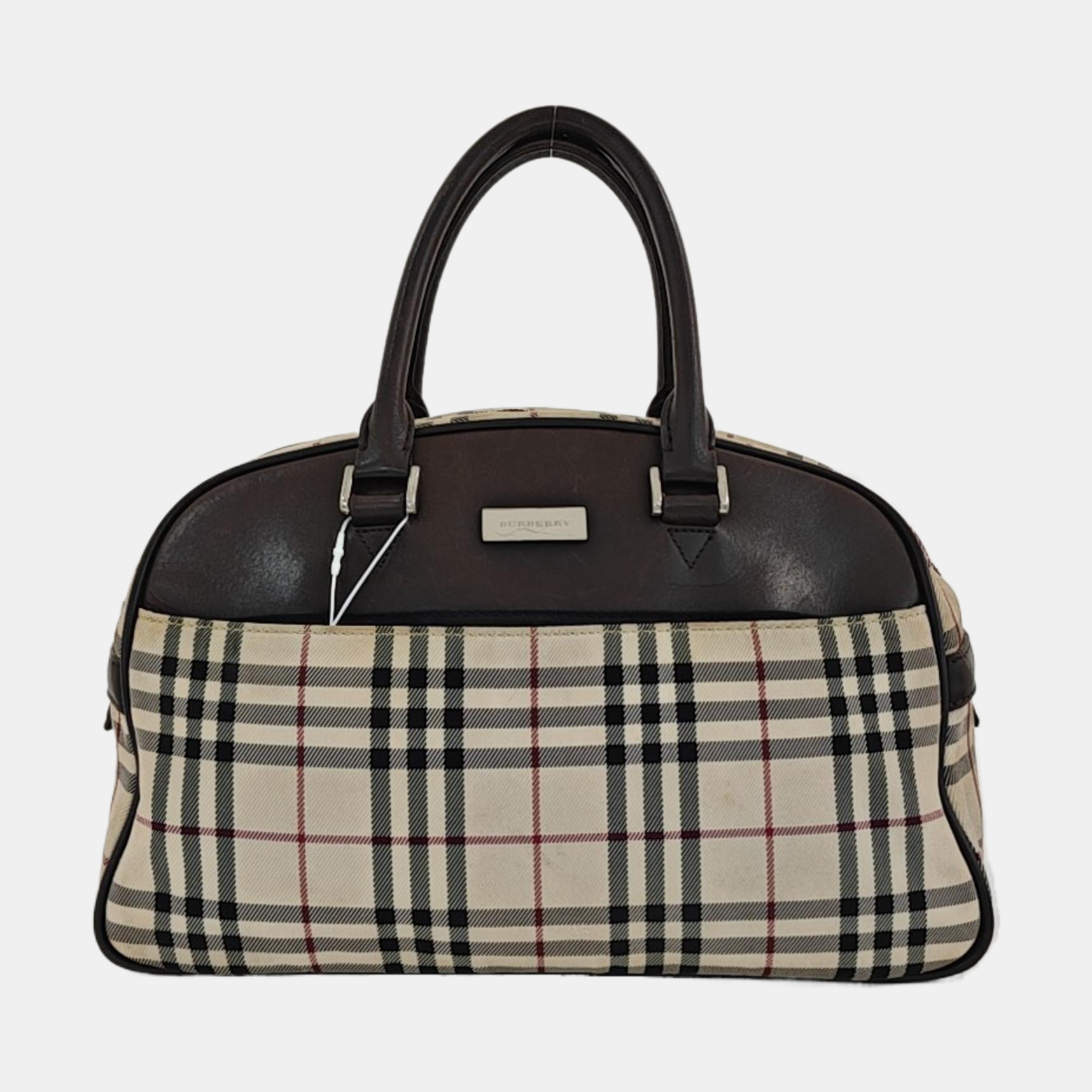 Canvas Top Handle Bag Beige