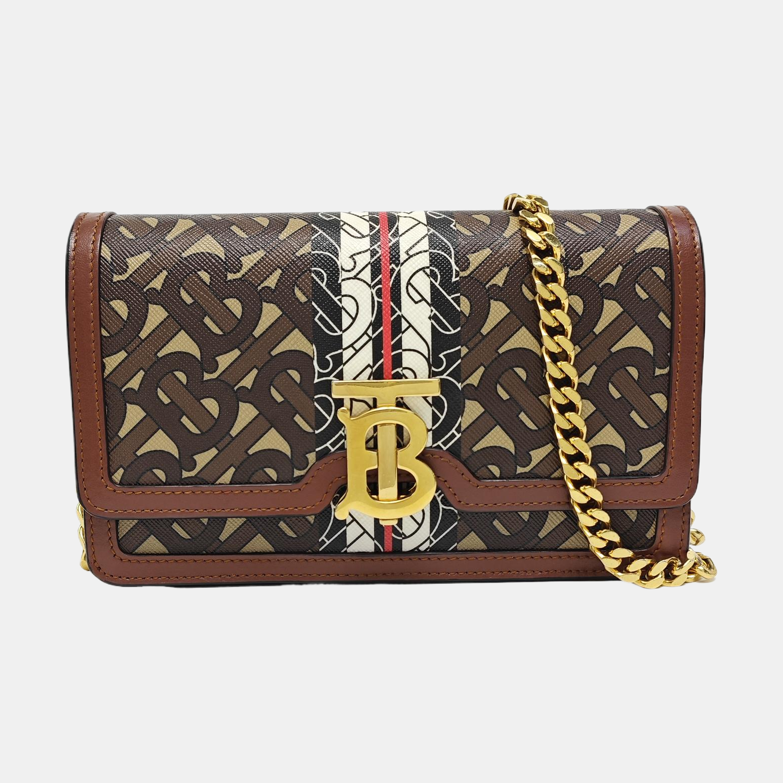 TB Small Coated Canvas Brown