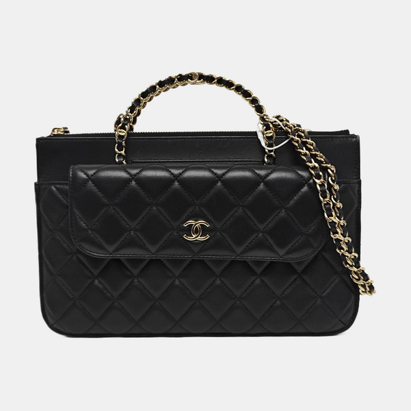 Quilted Lambskin Black