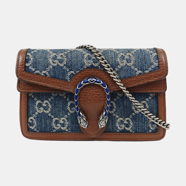 Dionysus Super Mini Monogram Denim Blue