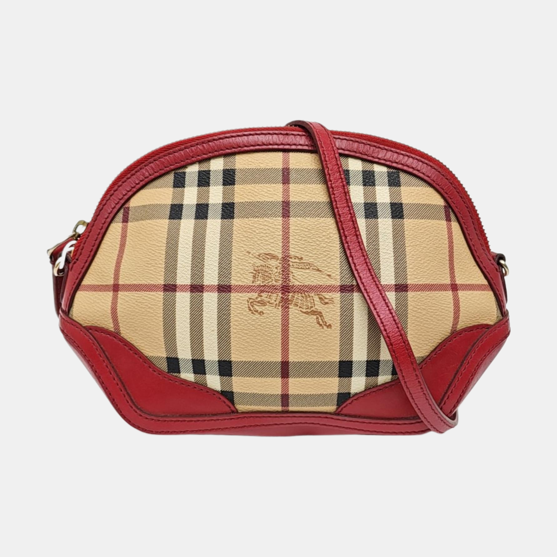 Coated Canvas Shoulder Bag Beige