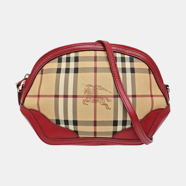 Coated Canvas Shoulder Bag Beige
