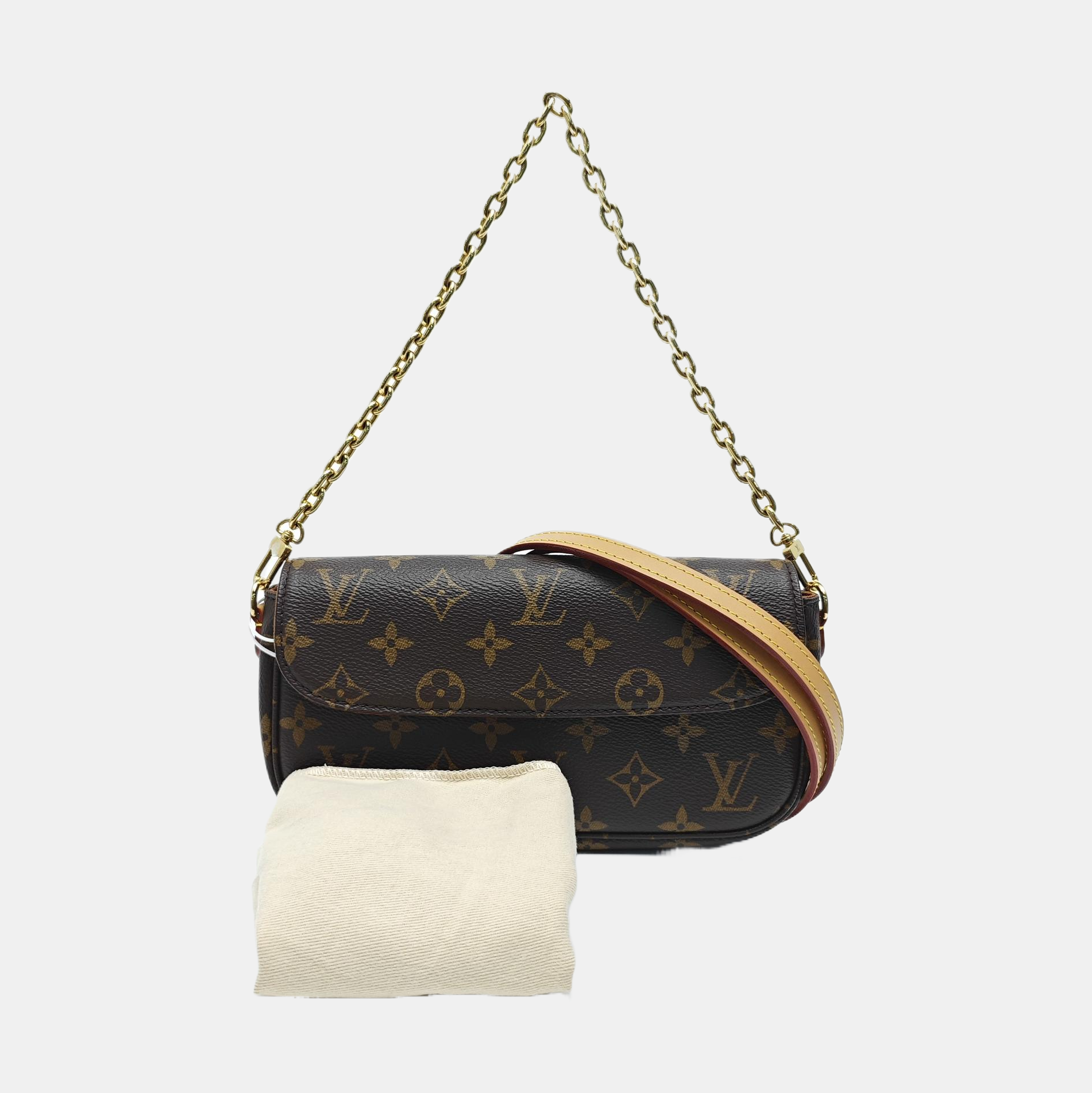 IVY Monogram Coated Canvas Brown